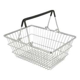 Mini Cesta de Compras Aço 18,5x13,5x9cm (6 Uds)