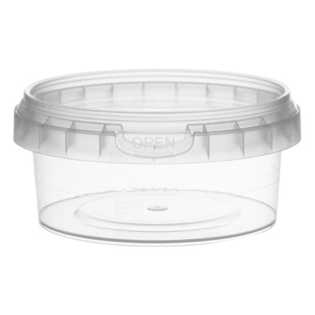 Embalagem Plastico Com Tampa Inviolável 180ml Ø9,5 (12 Uds)