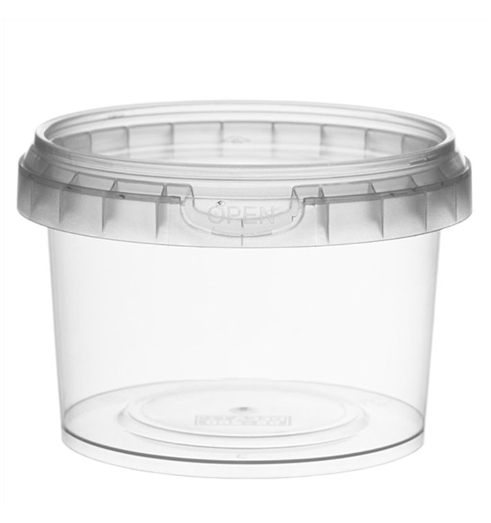 Embalagem Plastico Com Tampa Inviolável 280ml Ø9,5 (475 Uds) Embalagem Plastico Com Tampa Inviolável 280ml Ø9,5 (475 Uds)