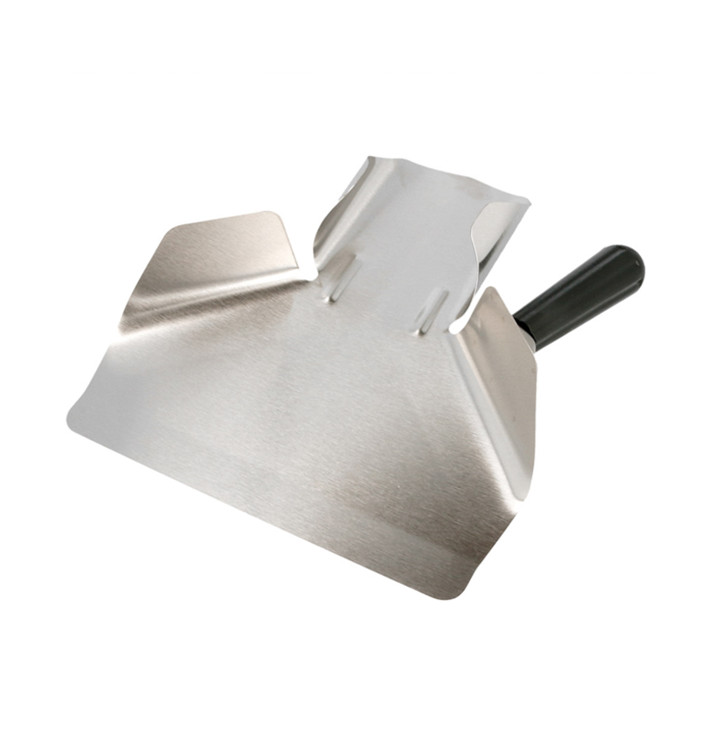 Pá Batatas Fritas 1 Asa Inox Prata 20x22,5x5 cm (1 Ud) Pá Batatas Fritas 1 Asa Inox Prata 20x22,5x5 cm (1 Ud)