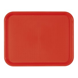 Bandeja Plastico Rigido Vermelho 27,5x35,5cm (1 Uds)