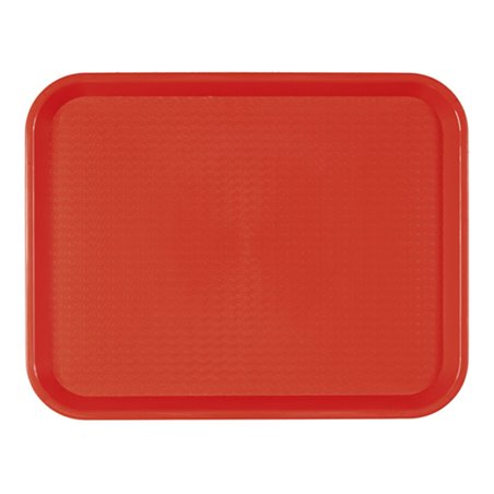 Bandeja Plastico Rigido Vermelho 27,5x35,5cm (1 Uds)