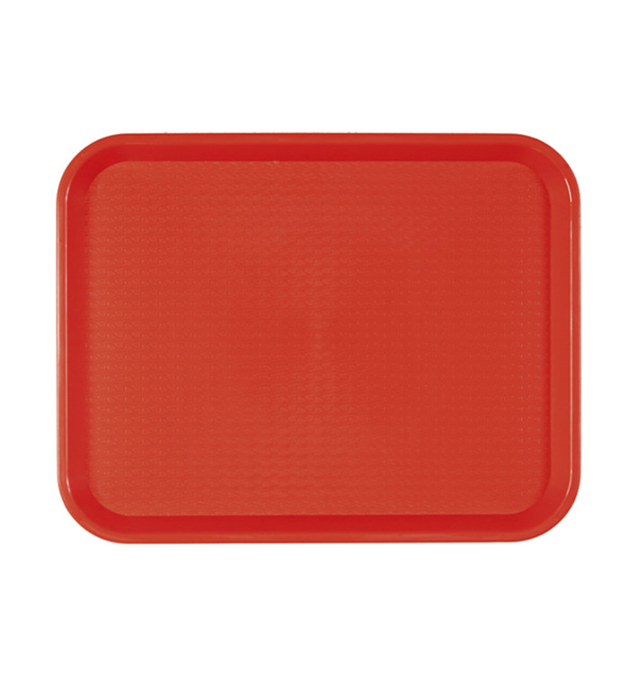 Bandeja Plastico Rigido Vermelho 35,5x45,3cm (1 Uds)