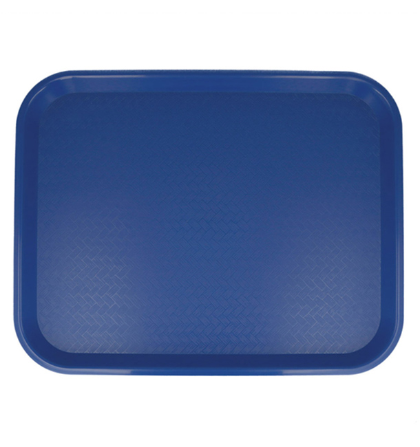 Bandeja Plastico Rigido Azul 35,5x45,3cm (1 Uds)