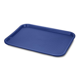 Bandeja Plastico Rigido Azul  35,5x45,3cm (1 Uds)