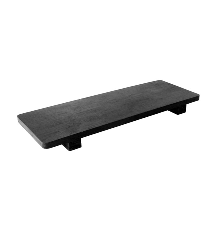 Bandeja de Bambu Preta 30x11x2,5cm (40 Uds)