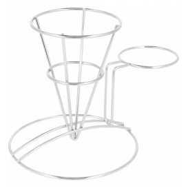 Cesta Apresentaçao de Aço com Recipiente Ø83x127mm (1 Ud)