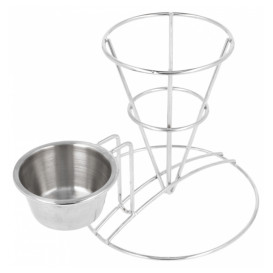 Cesta Apresentaçao de Aço com Recipiente Ø83x127mm (1 Ud)