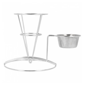 Cesta Apresentaçao de Aço com Recipiente Ø83x127mm (12 Uds)