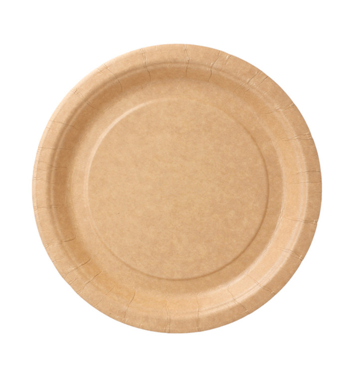 Prato de Papel Biocoated Natural Ø18 cm (20 Uds) Prato de Papel Biocoated Natural Ø18 cm (20 Uds)