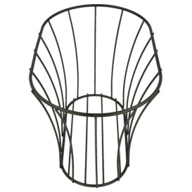 Cesta Oval en Aço Preto 210x127x127mm (12 Uds)