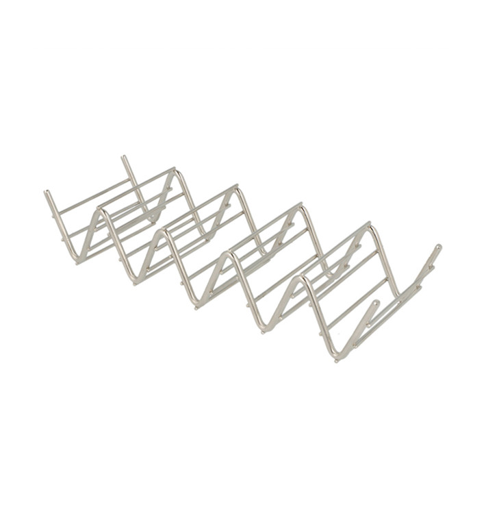 Suporte para Sanduíches Aço 197x64x38mm (12 Uds) Suporte para Sanduíches Aço 197x64x38mm (12 Uds)