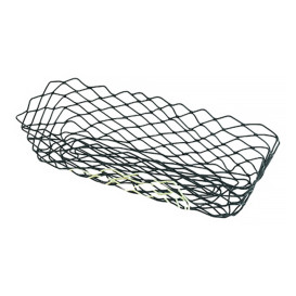 Cesta Retangular en Aço Preto 275x142x85mm (6 Uds)