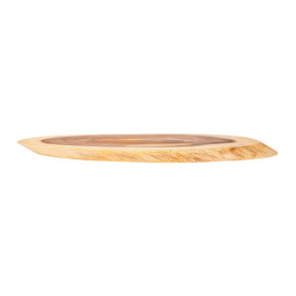 Bandeja Oval Apresentação Madeira 508x203x19mm (1 Ud)