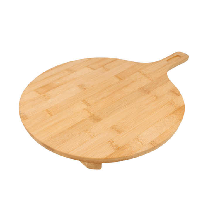 Bandeja Redonda com Asa Bambu Ø29x2,5cm (1 Ud) Bandeja Redonda com Asa Bambu Ø29x2,5cm (1 Ud)
