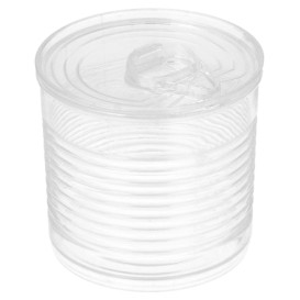 Lata de conserva Plastico Trans. 60ml Ø5,1x4,8cm (25 Uds)