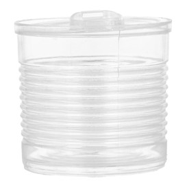 Lata de conserva Plastico Trans. 60ml Ø5,1x4,8cm (25 Uds)