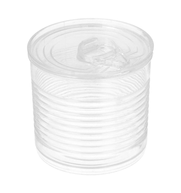 Lata de conserva Plastico Trans. 60ml Ø5,1x4,8cm (200 Uds) Lata de conserva Plastico Trans. 60ml Ø5,1x4,8cm (200 Uds)