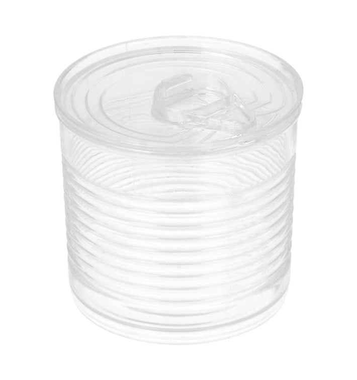 Lata de conserva Plastico Trans. 60ml Ø5,1x4,8cm (200 Uds)