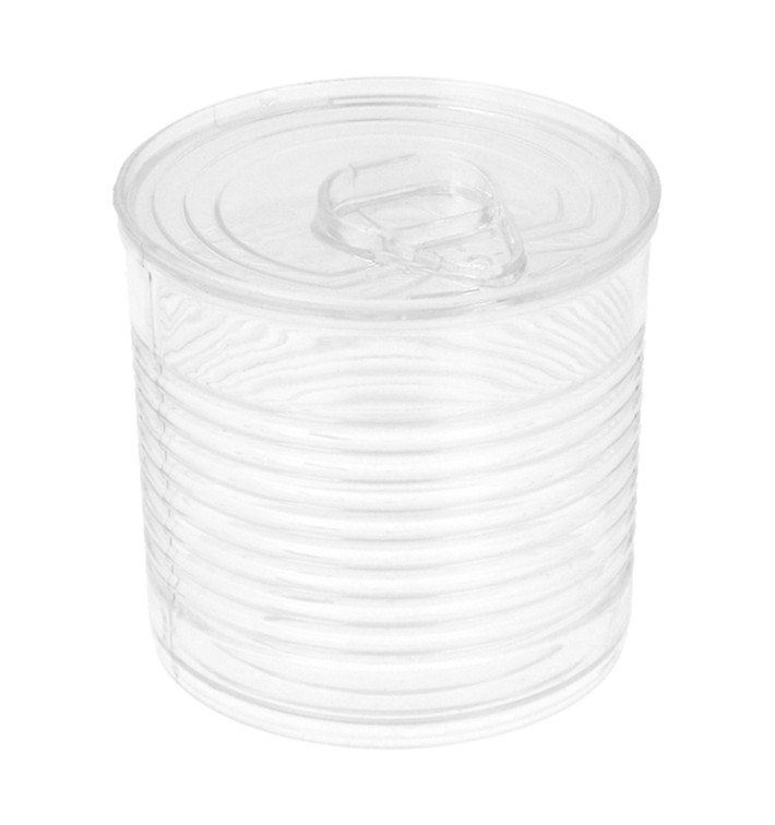 Lata de conserva Plastico Trans. 110ml Ø6x5,7cm (25 Uds)