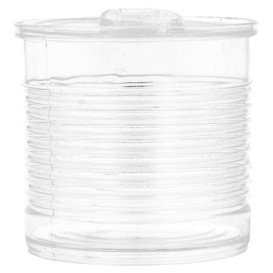 Lata de conserva Plastico Trans. 110ml Ø6x5,7cm (25 Uds)