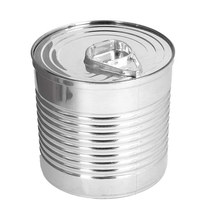 Lata de conserva Plastico Prata 110ml Ø6,1x6cm (25 Uds) Lata de conserva Plastico Prata 110ml Ø6,1x6cm (25 Uds)
