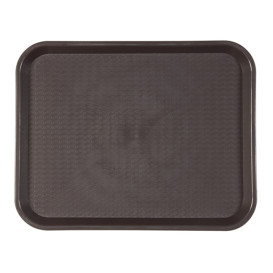 Bandeja Plastico Rigido Marrom 35,5x45,3cm (1 Uds)