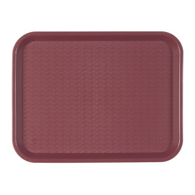 Bandeja Plastico Rigido Bordeaux 27,5x35.5cm (1 Uds)