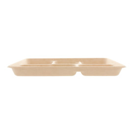 Bandeja Bio da cana-de-açúcar 5C 265x215x20mm (50 Uds)