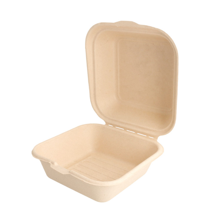 Embalagem Bio Cana-de-açúcar 152x152x84mm (600 Uds) Embalagem Bio Cana-de-açúcar 152x152x84mm (600 Uds)