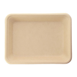 Bandeja da cana-de-açúcar Natural 196x147x27mm (50 Uds)