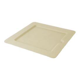 Prato Quadrado Incisura Cana-de-açúcar 20cm (50 Uds)