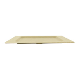 Prato Quadrado Incisura Cana-de-açúcar 20cm (50 Uds)