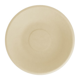 Prato Fundo da cana-de-açúcar Natural Ø160mm (1000 Uds)