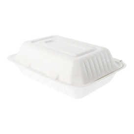Embalagem Cana-de-açúcar Branco 225x165x64mm (200 Uds)