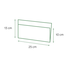 Saqueta Antigordura Aberta 2L Branco 25x13/10cm (100 Unidades)