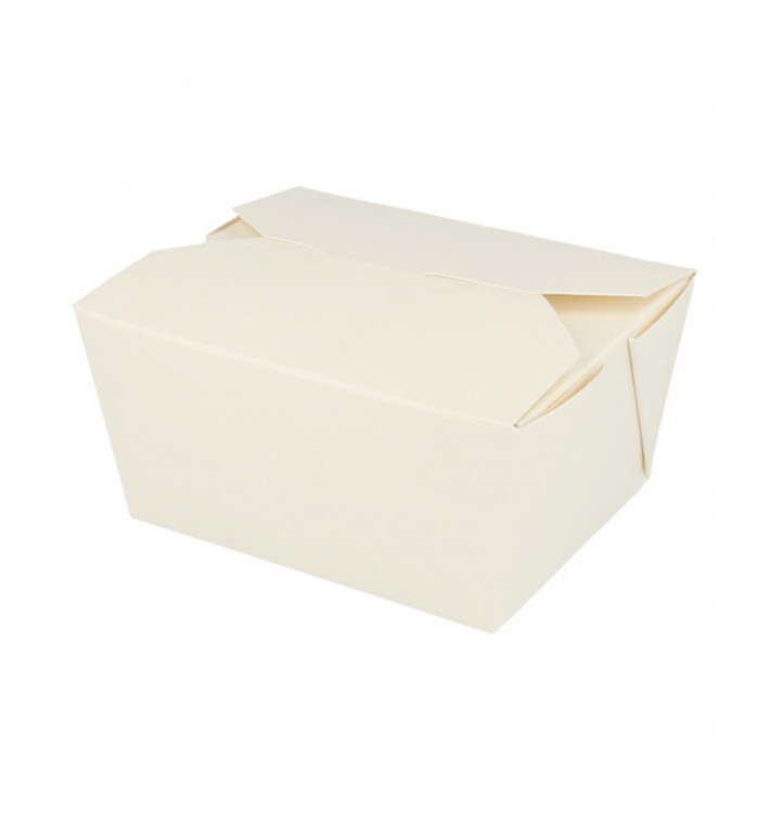 Caixa Cartão TakeAway Branco 11,3x9x6,4cm 780ml (50 Uds) Caixa Cartão TakeAway Branco 11,3x9x6,4cm 780ml (50 Uds)