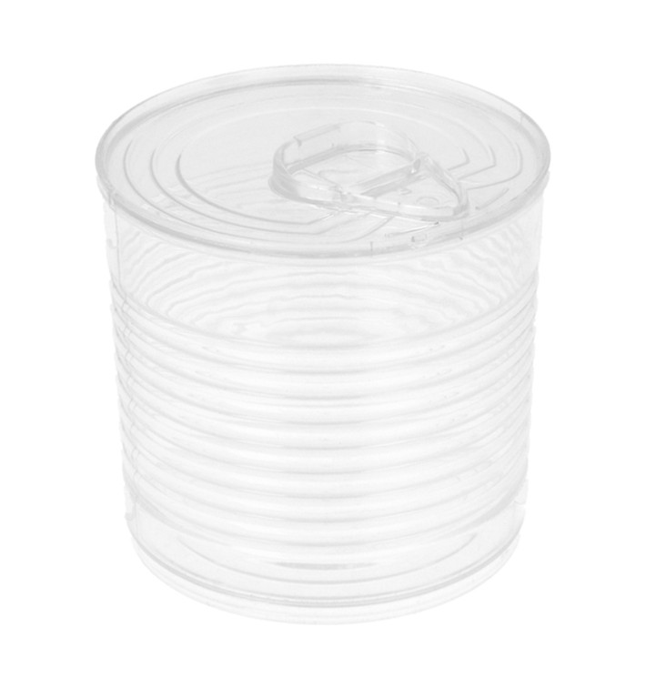 Lata de conserva Plastico Trans. 220ml Ø7,4x7cm (20 Uds) Lata de conserva Plastico Trans. 220ml Ø7,4x7cm (20 Uds)