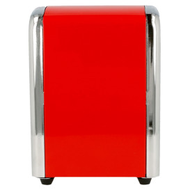 Dispensador Guardanapos Inox. Vermelho Miniservis (1 Ud)