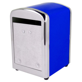 Dispensador Guardanapos Inox. Azul Miniservis (1 Ud)