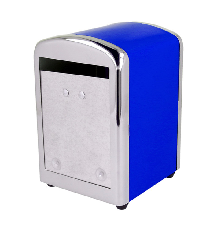 Dispensador Guardanapos Inox. Azul Miniservis (1 Ud) Dispensador Guardanapos Inox. Azul Miniservis (1 Ud)