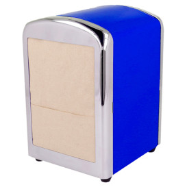 Dispensador Guardanapos Inox. Azul Miniservis (1 Ud)