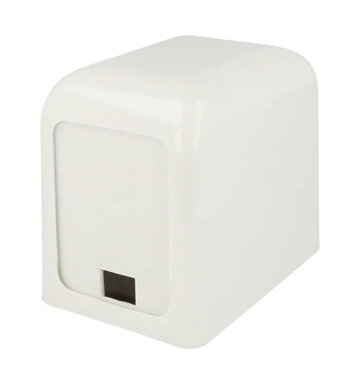 Dispensador Guardanapos Plastico Branco Miniservis 17x17 (1 Ud) Dispensador Guardanapos Plastico Branco Miniservis 17x17 (1 Ud)