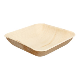 Tigela de folha de palmeira 15x15x4cm (25 Uds)