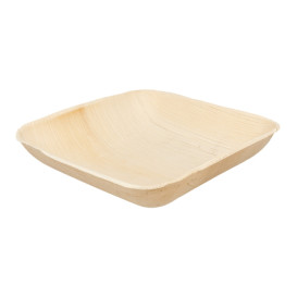 Tigela de folha de palmeira 20x20x4cm (25 Uds)