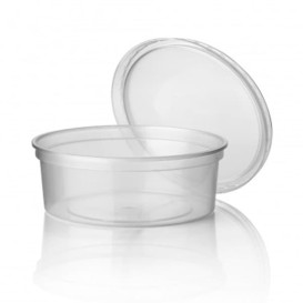 Embalagem Plastico Redondo Transp. 350ml  Ø11,5cm (50 Uds)