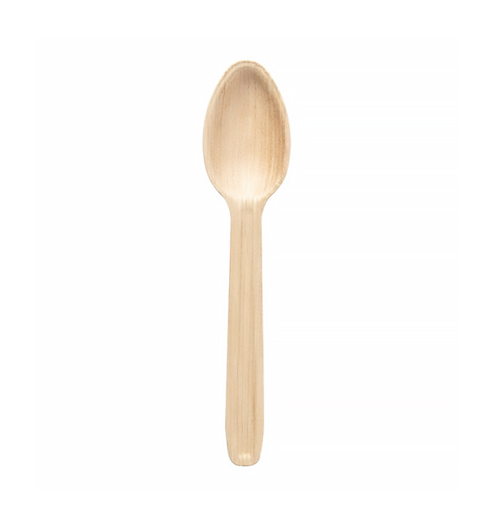 Colher Folha de Palmeira Degustação 17 cm (500 Uds) Colher Folha de Palmeira Degustação 17 cm (500 Uds)