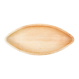 Barqueta de folha de palmeira 30x13x5,5cm (25 Uds)
