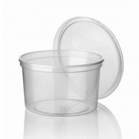 Embalagem Plastico Redondo Transp 500ml  Ø11,5cm (500 Uds)