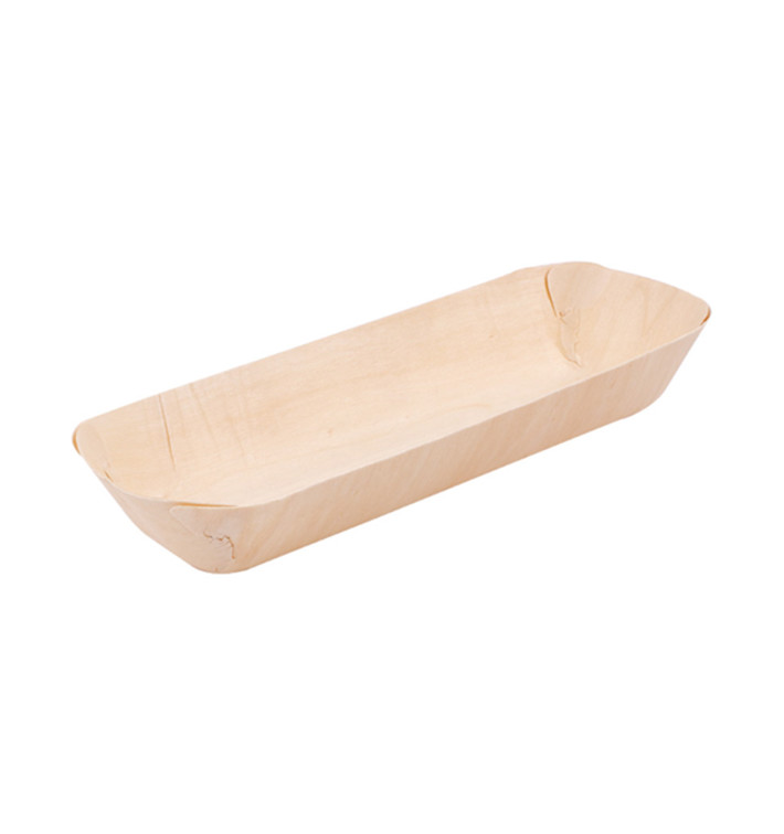 Barquilhas de Madeira Retangular 19,5x7,5x2,7cm (50 Uds) Barquilhas de Madeira Retangular 19,5x7,5x2,7cm (50 Uds)